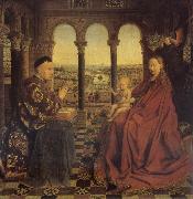 Jan Van Eyck Madonna of chancellor Rolin china oil painting reproduction